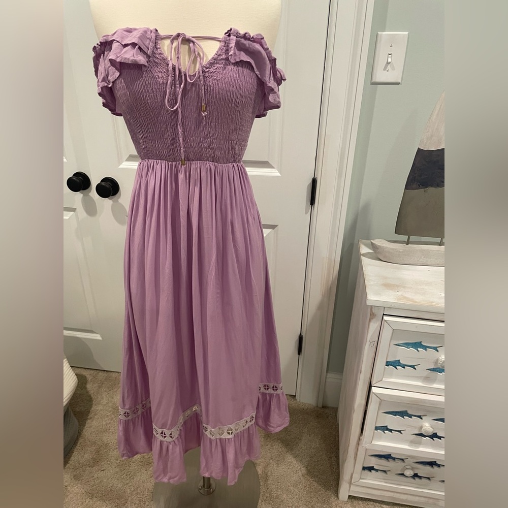 Lilac midi dress